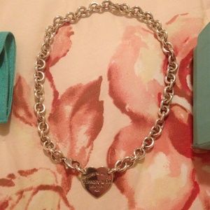 Return to Tiffany Silver Heart Tag Necklace